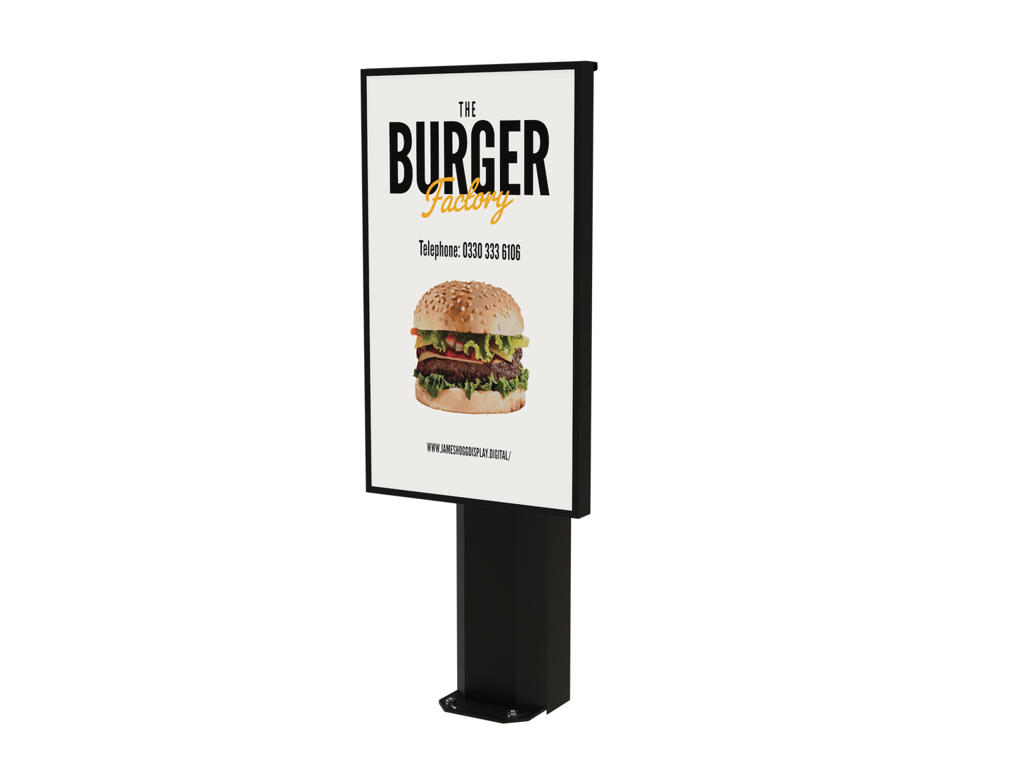 Outdoor Drive-thru digital menu board